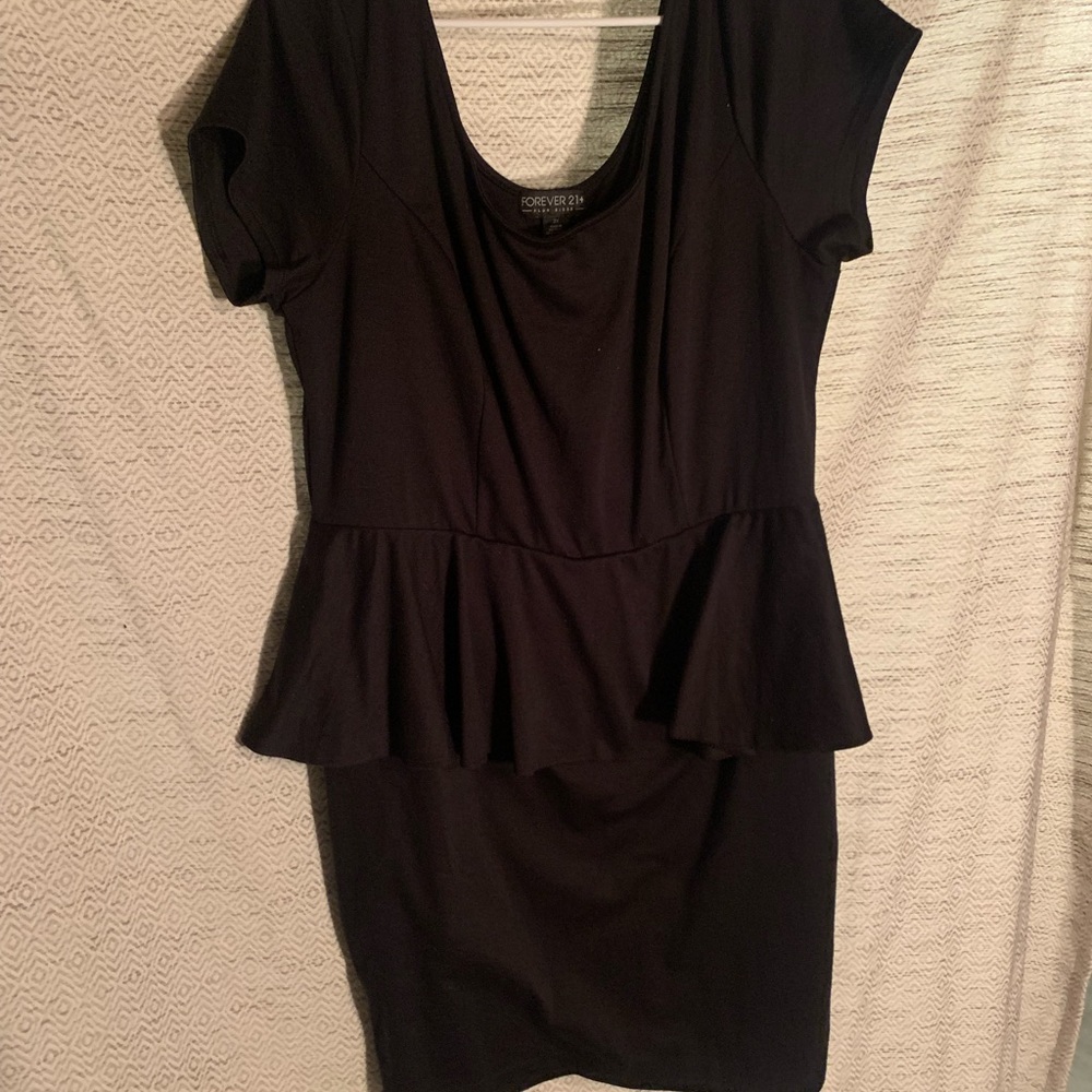 Black Peplum Dress